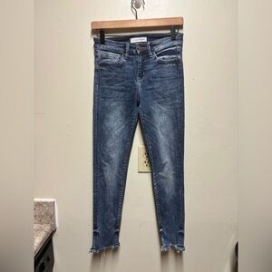 Flying Monkey skinny ankle jeans women's 25 distressed bottom